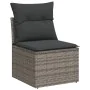 Set mit 8 Gartensofas und Kissen synthetisches Rattangrau von , Gartensets - Ref: Foro24-3225892, Preis: 481,80 €, Rabatt: %