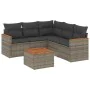 6-piece garden furniture set with gray synthetic rattan cushions by , Garden sets - Ref: Foro24-3225969, Price: 378,50 €, Dis...