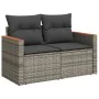 7-piece garden sofa set with gray PE rattan cushions by , Garden sets - Ref: Foro24-3226270, Price: 481,73 €, Discount: %