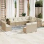 12-teiliges Gartensofa-Set und braune synthetische Rattankissen von , Gartensets - Ref: Foro24-3226471, Preis: 915,39 €, Raba...