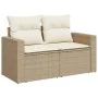 7-piece garden sofa set and beige synthetic rattan cushions by , Garden sets - Ref: Foro24-3256555, Price: 586,29 €, Discount: %