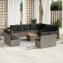 Gartensofa-Set mit Kissen, 13-teilig, graues synthetisches Rattan von , Gartensets - Ref: Foro24-3257145, Preis: 844,66 €, Ra...