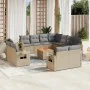 Garden sofa set with beige cushions mix 12 pieces PE rattan by , Garden sets - Ref: Foro24-3257158, Price: 1,00 €, Discount: %