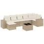 Garden sofa set with beige cushions 8 pcs PE rattan by , Garden sets - Ref: Foro24-3255225, Price: 645,85 €, Discount: %