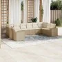 Garden sofa set with beige cushions 10 pieces synthetic rattan by , Garden sets - Ref: Foro24-3255405, Price: 757,40 €, Disco...