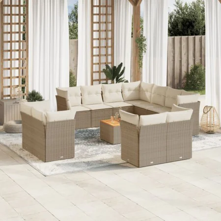 12-piece garden sofa set and brown synthetic rattan cushions by , Garden sets - Ref: Foro24-3256275, Price: 1,00 €, Discount: %