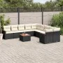 Set mit 11 Stück Gartensofas und Kissen synthetisches Rattan schwarz von , Gartensets - Ref: Foro24-3226357, Preis: 682,38 €,...