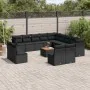 Set mit 14 Gartensofas mit schwarzen Kissen aus synthetischem Rattan von , Gartensets - Ref: Foro24-3256265, Preis: 891,70 €,...