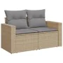 Gartensofa-Set mit beigen Kissen, 6-teilig, aus PE-Rattan. von , Gartensets - Ref: Foro24-3256458, Preis: 486,23 €, Rabatt: %