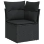 Set mit 11 Stück Gartensofas und Kissen synthetisches Rattan schwarz von , Gartensets - Ref: Foro24-3256741, Preis: 738,90 €,...