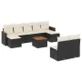 Garden sofa set 10 pieces with black synthetic rattan cushions by , Garden sets - Ref: Foro24-3226378, Price: 537,74 €, Disco...