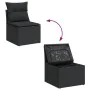 6-piece garden sofa set and black synthetic rattan cushions by , Garden sets - Ref: Foro24-3256440, Price: 435,37 €, Discount: %