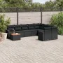 Gartensofa-Set 10-teilig mit schwarzen synthetischen Rattankissen von , Gartensets - Ref: Foro24-3256615, Preis: 688,30 €, Ra...