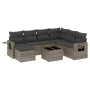 8-piece garden sofa set and gray synthetic rattan cushions by , Garden sets - Ref: Foro24-3252847, Price: 563,96 €, Discount: %