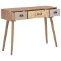 Mesa consola con 3 cajones madera maciza de pino 100x30x73 cm de , Aparadores - Ref: Foro24-247384, Precio: 127,87 €, Descuen...