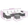 8-piece garden sofa set and black synthetic rattan cushions by , Modular outdoor sofas - Ref: Foro24-3224249, Price: 419,35 €...