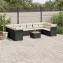 11-teiliges Gartensofa-Set und schwarze synthetische Rattankissen von , Gartensets - Ref: Foro24-3223830, Preis: 690,18 €, Ra...