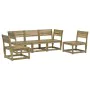 Garden sofa set 5 pieces impregnated pine wood by , Garden sets - Ref: Foro24-3216974, Price: 400,11 €, Discount: %