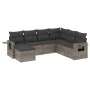 7-piece garden sofa set with gray PE rattan cushions by , Garden sets - Ref: Foro24-3220499, Price: 469,12 €, Discount: %