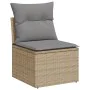 Gartensofa-Set mit beigem Kissenmix, 11-teilig aus PE-Rattan von , Gartensets - Ref: Foro24-3256213, Preis: 734,91 €, Rabatt: %