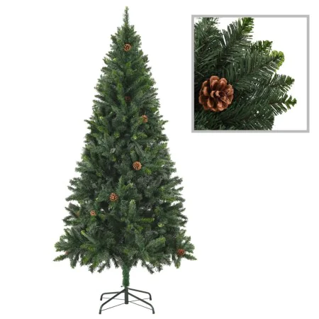 Artificial Christmas tree with pine cones green 180 cm by vidaXL, Christmas trees - Ref: Foro24-284315, Price: 64,44 €, Disco...