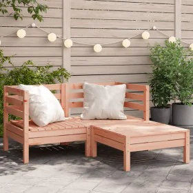 Douglas 2-seater garden sofa with solid wood footrest by , Modular outdoor sofas - Ref: Foro24-838024, Price: 136,05 €, Disco...