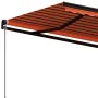 Orange and brown manual retractable awning 450x350 cm by , Awnings - Ref: Foro24-3069200, Price: 425,51 €, Discount: %