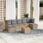 Set Gartensofas mit beigen Kissen 8 Stück PE Rattan von , Gartensets - Ref: Foro24-3223777, Preis: 508,12 €, Rabatt: %