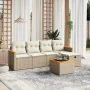 Set Gartensofas mit Kissen 6 Stück synthetisches Rattan beige von , Gartensets - Ref: Foro24-3265293, Preis: 444,02 €, Rabatt: %