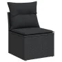 Set aus 8-teiligen Gartensofas und Kissen Kunstrattan schwarz von , Gartensets - Ref: Foro24-3224907, Preis: 537,22 €, Rabatt: %