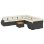 Set mit 11 Stück Gartensofas und Kissen synthetisches Rattan schwarz von , Gartensets - Ref: Foro24-3225195, Preis: 717,07 €,...