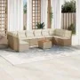 Garden sofa set 11 pieces with beige synthetic rattan cushions by , Garden sets - Ref: Foro24-3256128, Price: 771,93 €, Disco...