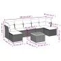 8-piece garden sofa set and gray synthetic rattan cushions by , Garden sets - Ref: Foro24-3223778, Price: 461,52 €, Discount: %