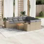 Set mit 9 Gartensofas mit beigen Kissen aus synthetischem Rattan von , Gartensets - Ref: Foro24-3225373, Preis: 618,75 €, Rab...