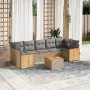 Garden sofa set with beige cushions 8 pcs PE rattan by , Garden sets - Ref: Foro24-3259896, Price: 568,45 €, Discount: %