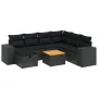 8-piece garden sofa set and black synthetic rattan cushions by , Garden sets - Ref: Foro24-3265185, Price: 534,18 €, Discount: %