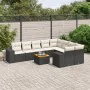 Garden sofa set 10 pieces with black synthetic rattan cushions by , Garden sets - Ref: Foro24-3225601, Price: 624,52 €, Disco...