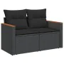 8-teiliges Gartensofa-Set und schwarze synthetische Rattankissen von , Gartensets - Ref: Foro24-3226538, Preis: 519,90 €, Rab...