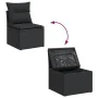 8-piece garden sofa set and black synthetic rattan cushions by , Garden sets - Ref: Foro24-3256069, Price: 639,96 €, Discount: %