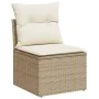 Gartensofa-Set mit beigen Kissen 8 Stück PE-Rattan von , Gartensets - Ref: Foro24-3256408, Preis: 553,67 €, Rabatt: %