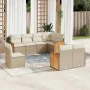 Garden sofa set with beige cushions 8 pcs PE rattan by , Garden sets - Ref: Foro24-3260245, Price: 657,53 €, Discount: %