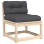 5-piece garden sofa set with solid pine wood cushions by , Garden sets - Ref: Foro24-3216960, Price: 417,33 €, Discount: %