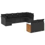 8-teiliges Gartensofa-Set und schwarze synthetische Rattankissen von , Gartensets - Ref: Foro24-3260368, Preis: 622,68 €, Rab...