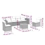 7-piece garden sofa set with gray PE rattan cushions by , Garden sets - Ref: Foro24-3225395, Price: 465,28 €, Discount: %