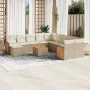 12-teiliges Gartensofa-Set und braune synthetische Rattankissen von , Gartensets - Ref: Foro24-3260658, Preis: 908,20 €, Raba...