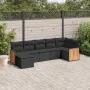 7-piece garden dining set and black synthetic rattan cushions by , Garden sets - Ref: Foro24-3260270, Price: 458,87 €, Discou...