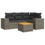 Garden sofa set with cushions 5 pieces gray synthetic rattan by , Garden sets - Ref: Foro24-3225430, Price: 362,78 €, Discoun...