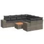 9-teiliges Gartenmöbel-Set und Kissen synthetisches Rattangrau von , Gartensets - Ref: Foro24-3257705, Preis: 624,99 €, Rabat...