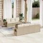 Garden sofa set with beige cushions 8 pcs PE rattan by , Garden sets - Ref: Foro24-3252265, Price: 672,12 €, Discount: %