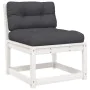 5-piece garden sofa set with solid white pine wood cushions by , Garden sets - Ref: Foro24-3216966, Price: 479,32 €, Discount: %